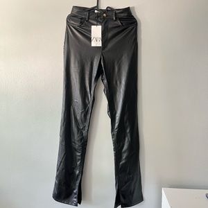 ZARA leather pants- BNWT